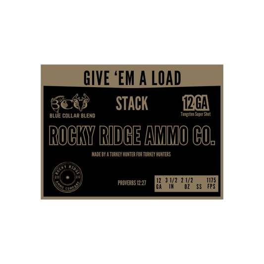 12 gauge 3.5" 2.5oz TSS Turkey Stacked Load