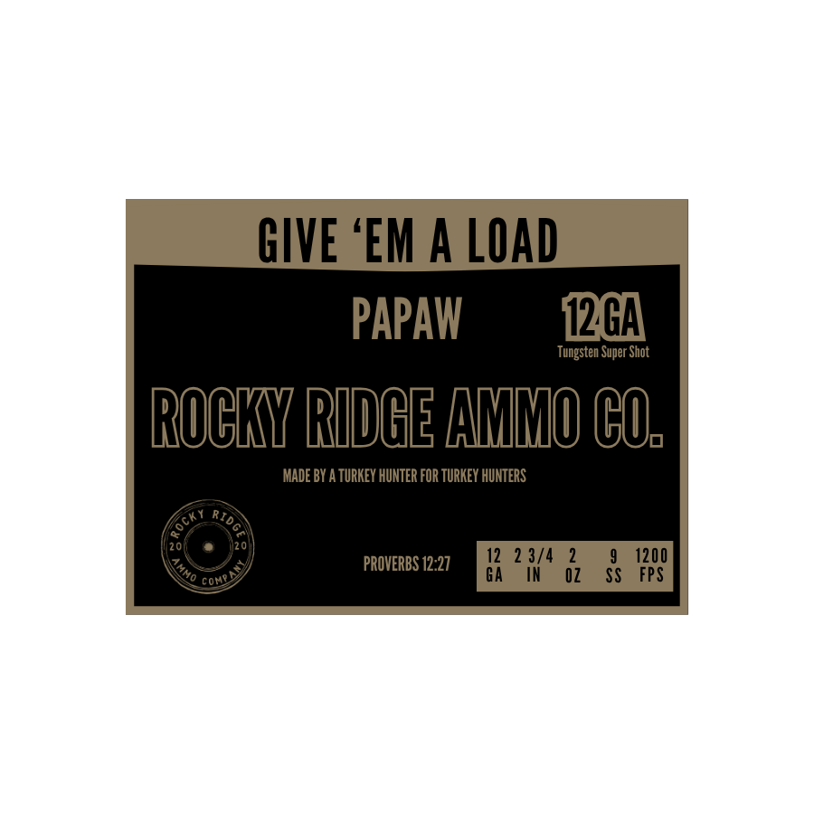 The Papaw 12ga 2-3/4” 2oz 9’s